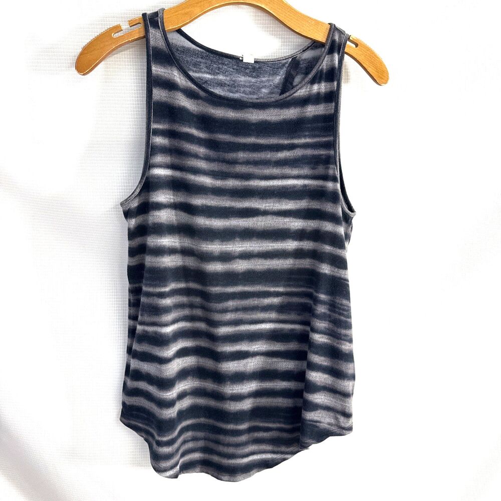 Under Armour Loose Tie Dye Workout Running Tank Black Wrap Back Shirt - XS